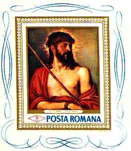 Ecce Homo, by Tizian. Miniature Sheet.
